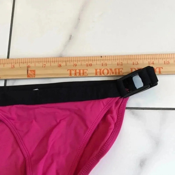 OLD navy hot pink and black bikini Y2K 90’s bottom size small - Picture 6 of 7